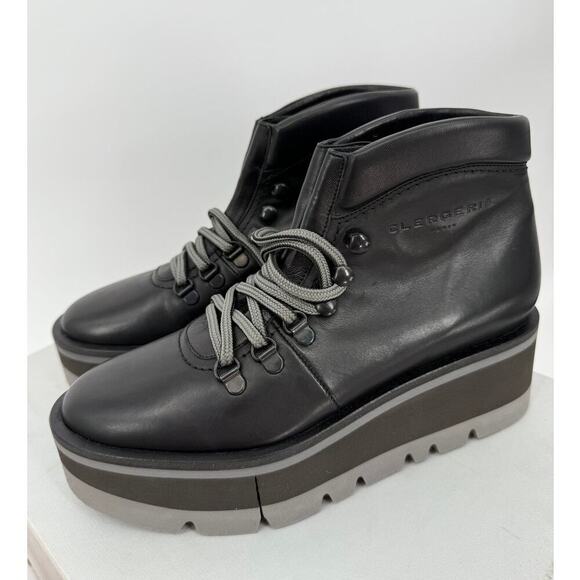 Clergerie Bubble Mid Ankle Boots in Black Charcoal Gray - Picture 1 of 6